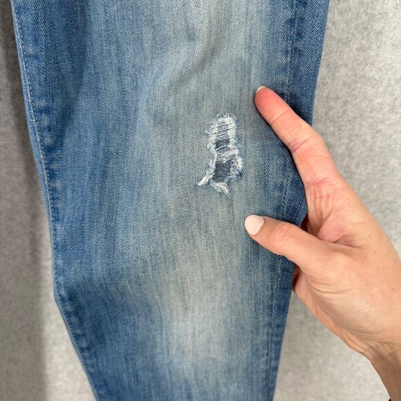 Mother Womens Looker High Waisted Skinny Jeans Size 27 Light Graffiti Wash READ - Picture 4 of 16